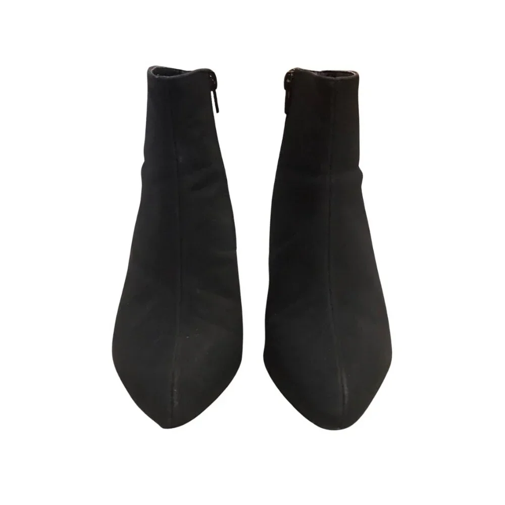 Yru RARE Rainbow Road Black Booties pride festival clubwear size 7 - Picture 7 of 13